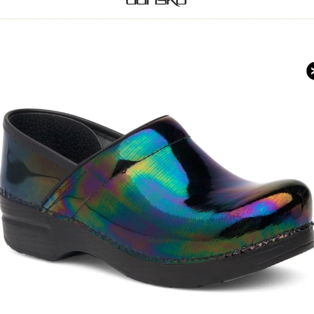 Dansko Iridescent Oil Slick Slip-On Shoes